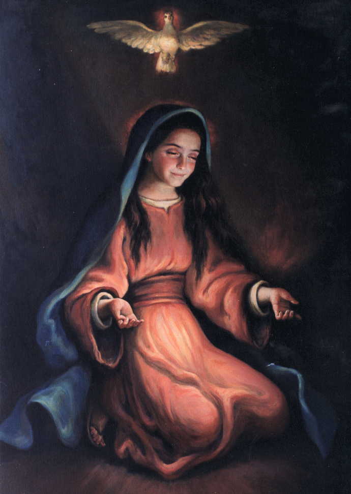 María arrobada en el Espíritu Santo